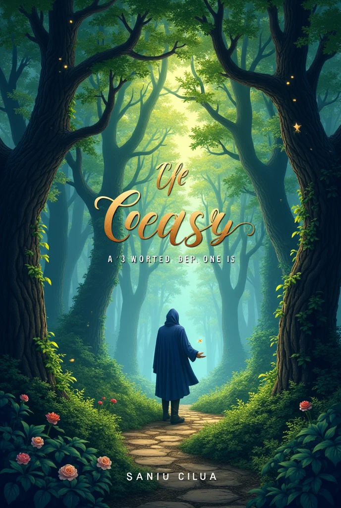 book cover drawing with title