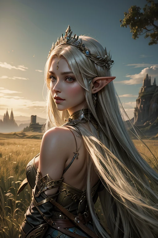 a beautiful full figure painting of perfect female elf woman, shapeless long hair, black hair, white hair, huge mammaries, perfect features, wearing Rococo style dress, art by Carne Griffiths and Wadim Kashin and John William Waterhouse, Concept art, ethereal background, abstract beauty, near perfection, pure form, Golden Ratio, minimalism, unfinished, concept art, By Brian Froud and Carne Griffiths and Wadim Kashin and , intricate detail, 8k post-production, High resolution, super Detail, art station Trends, sharp focus, studio photos, intricate detail, Very detailed, By Greg Rutkowski --auto --s2