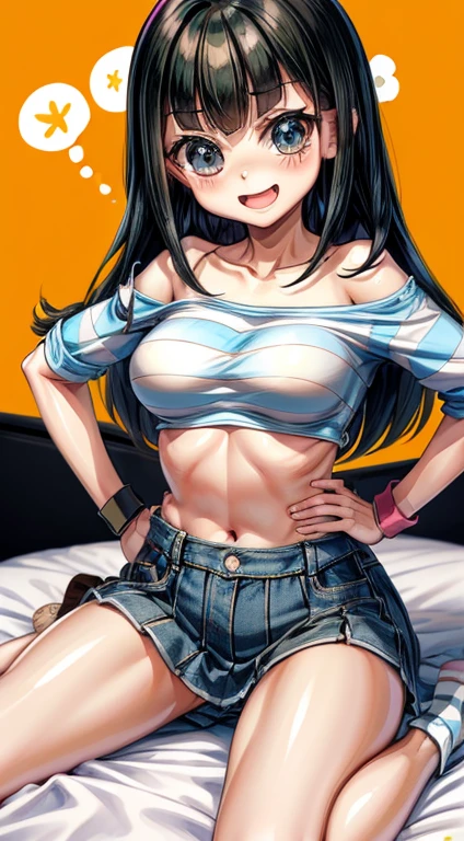 masterpiece, super fine illustration, best quality, light particles, ultra detailed, perfect anatomy, Japanese anime style, 8K, (woman), big breasts, (( black hair, two side up hair), absurdly long hair), shiny hair, shiny skin, oily skin, (tight tanktop), sleeveless, denim shorts, tatami room, navel, ((orgasm face)), blush, (vaginal penis:1.3), (man:1.2), hetero, (lying:1.6), (girl spread legs:1.4), (intense Sex:1.6), cum out, nsfw, summer, sunlight, shadow, (pov),(sound effects:1.5,Japanese),(pussy juice, female ejaculation:1.3),