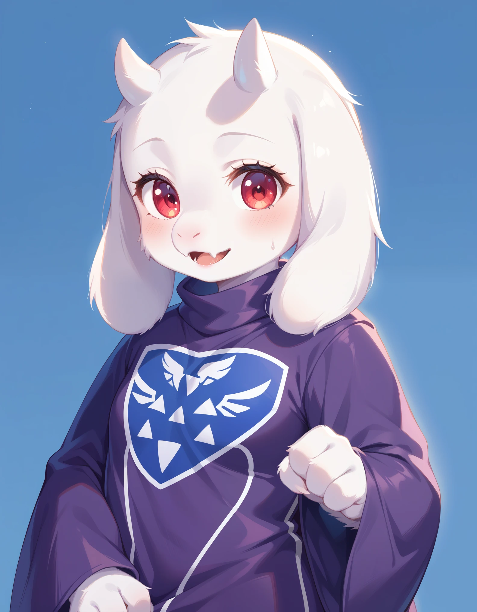 score_9, score_8_up, score_7_up, source_furry,, furry, fur whiter, 2D, BREAK, 1girl, solo, Toriel, young