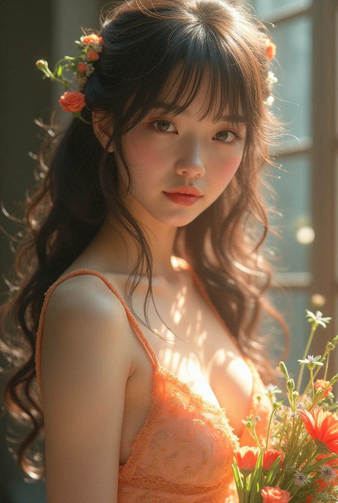 {{{{{3,318 trillion pixels high resolution, nsfw, Realistic scenery and lovely Japanese girl as her nudity in a romantic Cylindrical crystal sparkling herbarium filled with flower oil, thicken the lips look pretty, Boobs are fluffy and bouncy, Tits that get rounder bigger her deep tight cleavage}}}}}, {{{{{detail of The smiling face of a neat and cheerful girl loved by everyone, Her Upward facing cute nipples and supple legs and romantic smiling Inside a sparkling herbarium in female hormones oil depicted in detail, Trapping her in a cylindrical sparkling herbarium and oiling her to make her pretty and sexy, While it's being remade she gets a smiling look on her face}}}}},{{{{{The hormones in the sparkling herbarium cause the innocent girl to change rapidly tits swelled up to X-cup gazongas form two beautiful mountains revealing a tight cleavage, A neat girl who open her legs and traces her crotch with her fingertips and with a moan experiences her first climax and innocent Masturbation that traces the sexual zone, It's too cute and innocent to see her go into her own world nipples out smiling, magical in a romantic Cylindrical crystal herbarium filled with female hormones, All the sexiness that's amplified inside her makes her smiling, Cuteness preserved forever shining in exchange for life from her, her beautiful slender underbust, slender curvy cute waistline, an lewd fetish for lips and necks and waistlines, her clearer nip line from underbust to hips, gloomy straight long wig, thick vivid lips}}}}},{{Extremely detailed}},{{{{{heroine girl's Sexually unused body with pure and innocent aura}}}}}