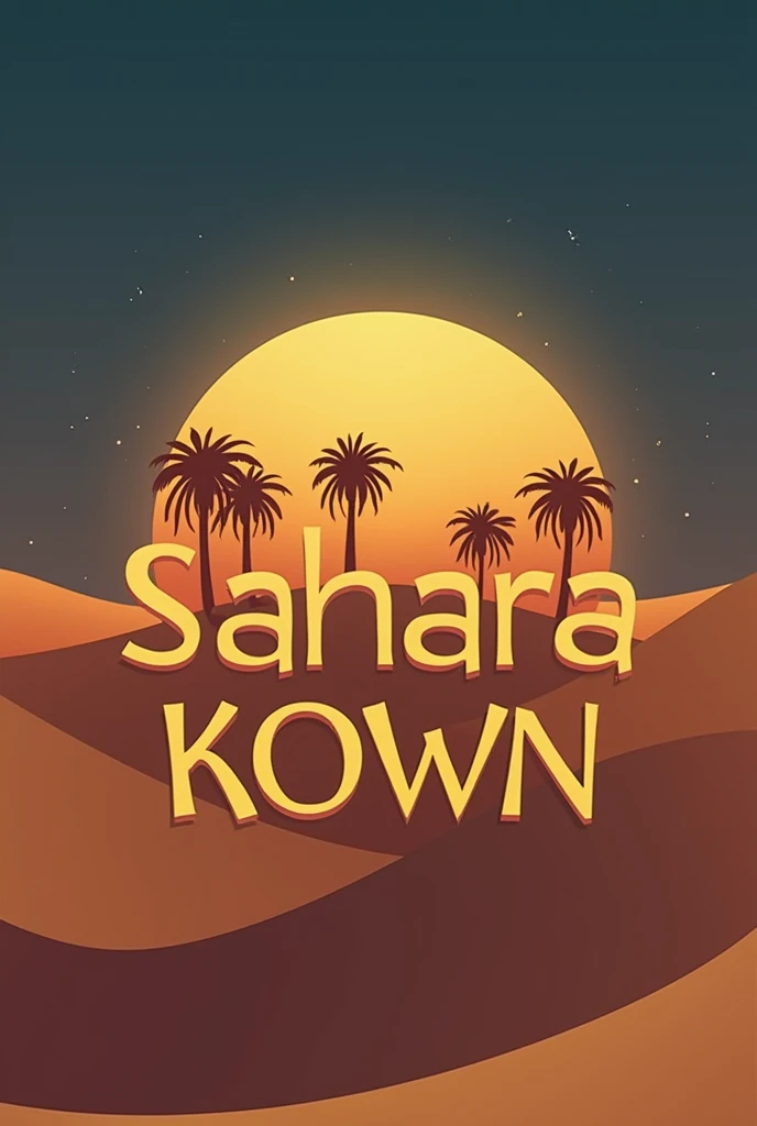 Make a logo where name written ( Sahara kown )