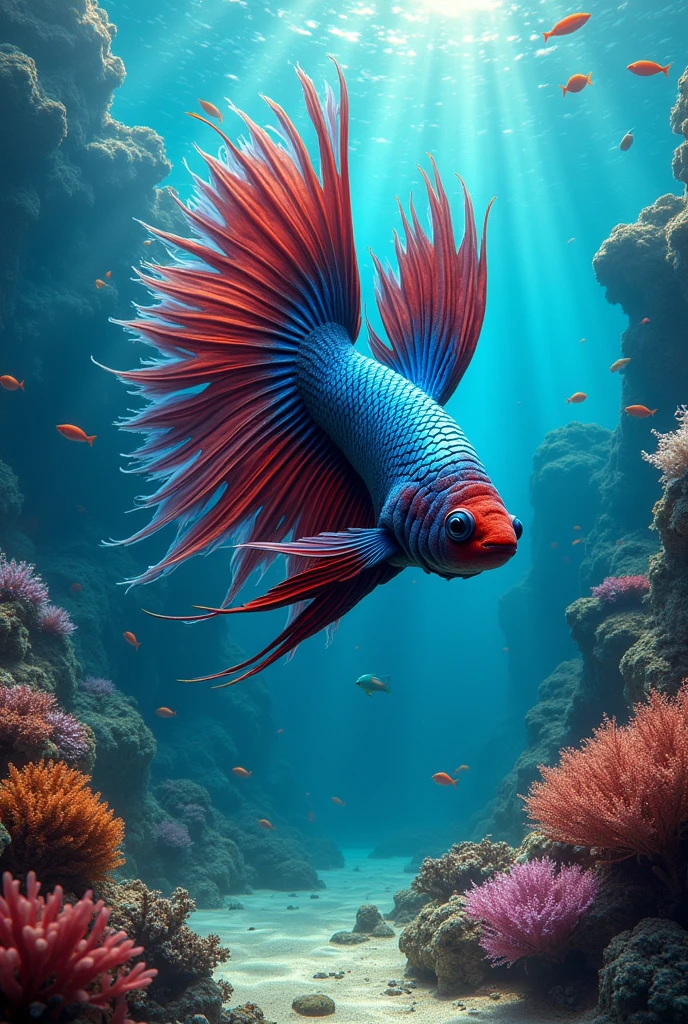 If a betta fish were a ferocious shark