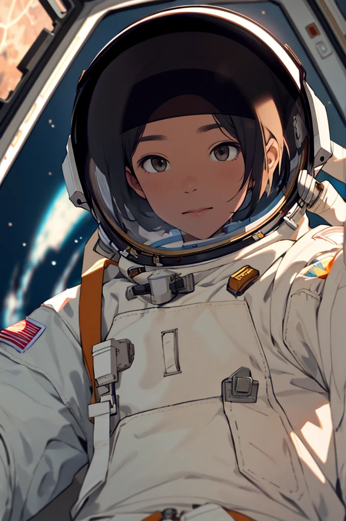 Close-up of astronaut&#39;s face in spacecraft - Walter Schirra, naughty man, in your seat, high resolution, 