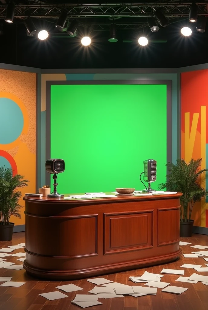 1960s-1970s news background. Green screen backgrounds.