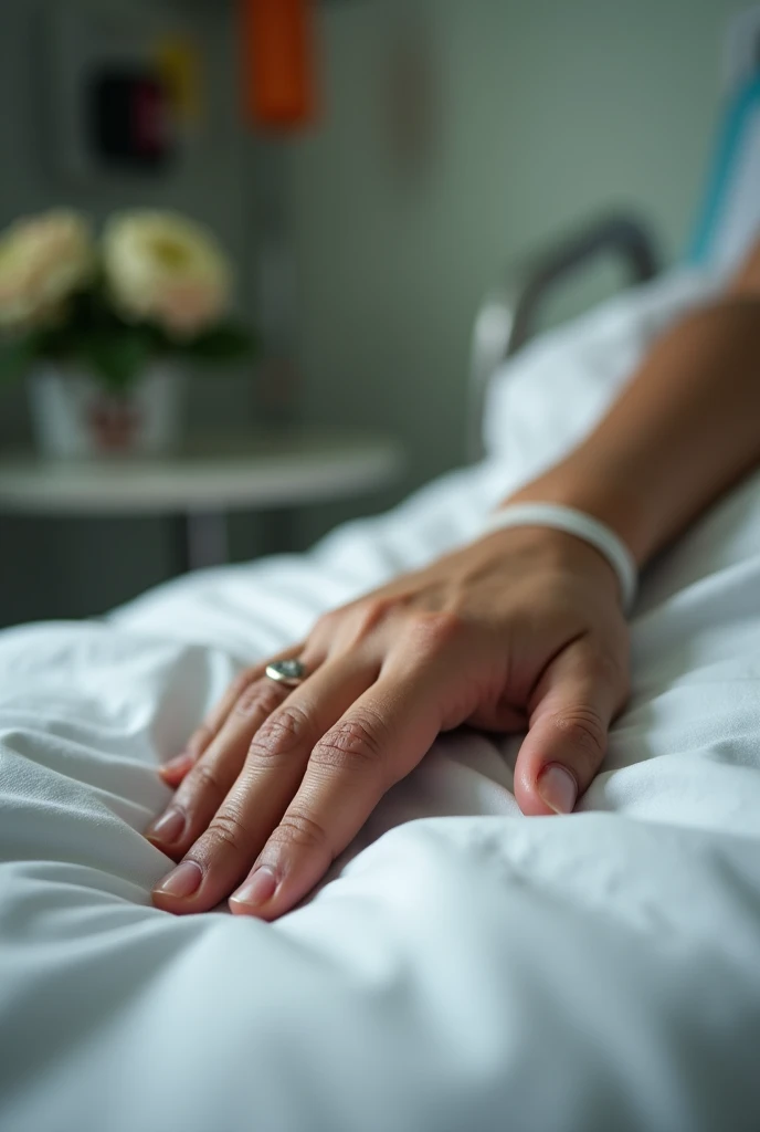 Hospital confined chubby hand Philippines hospital no bracelets and rings