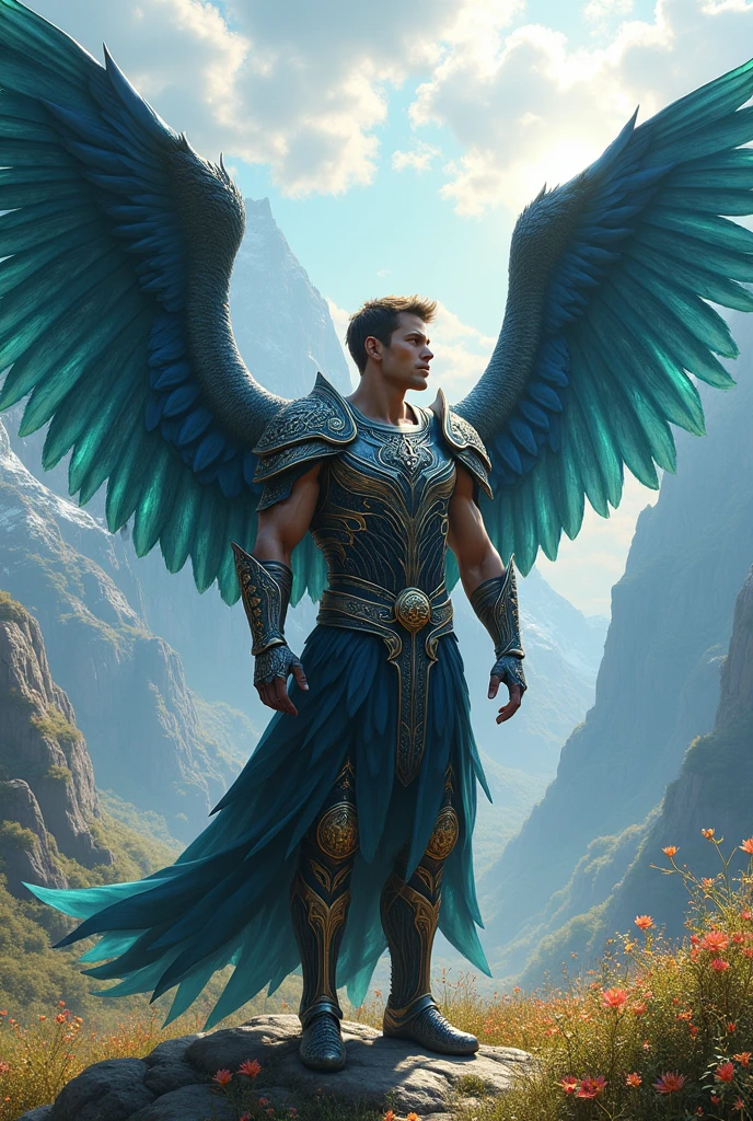 4 winged male warrior