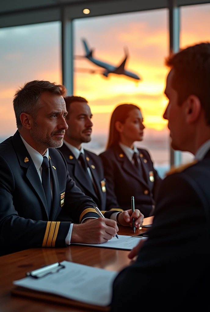 psychological evaluation of airline pilots and crew, airport