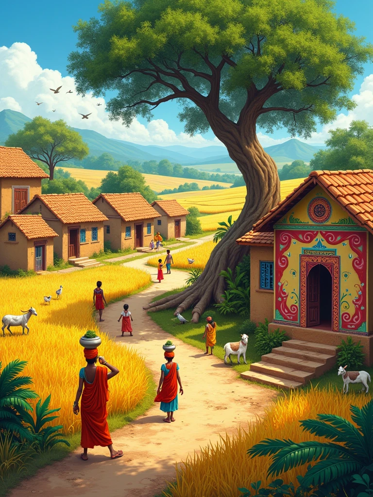 create an indian village