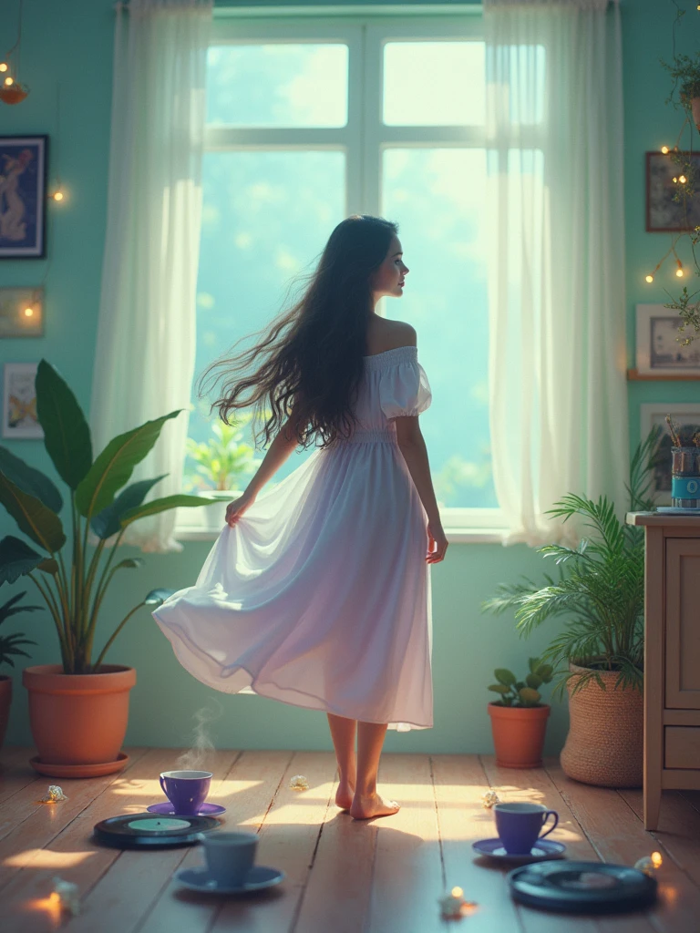 screen for youtube for music lo-fi , relax, beauty, relax colors,