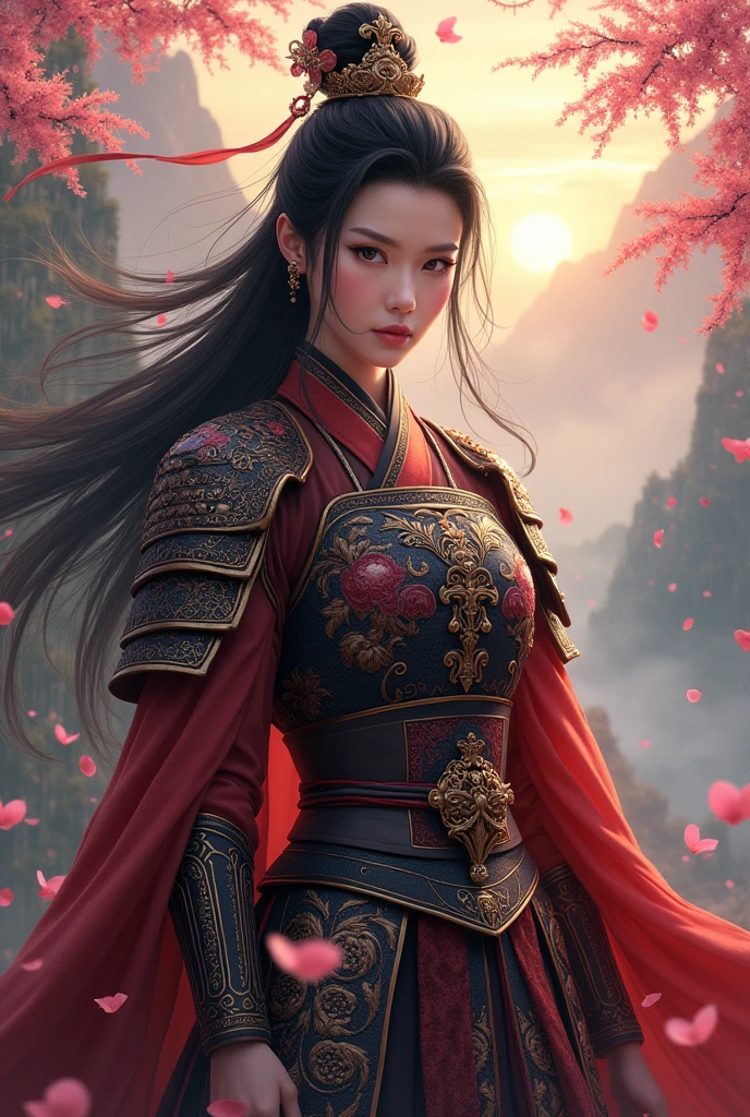 high quality A Chinese beauty with strong martial arts Female general