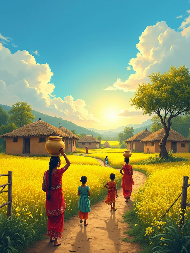 create an indian village