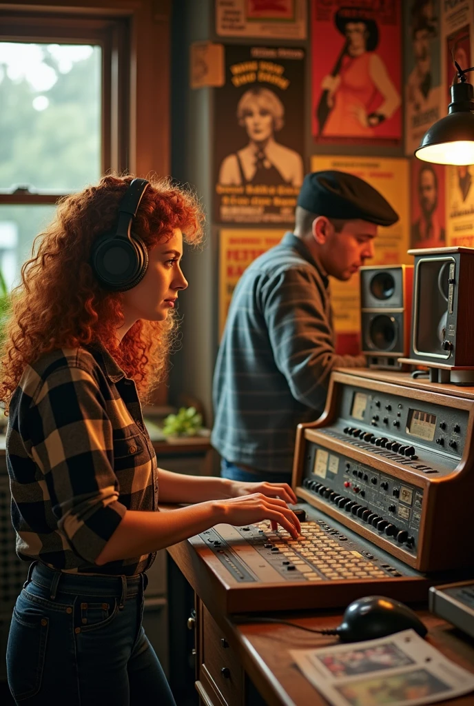 Mary and Sullivan at the radio station
