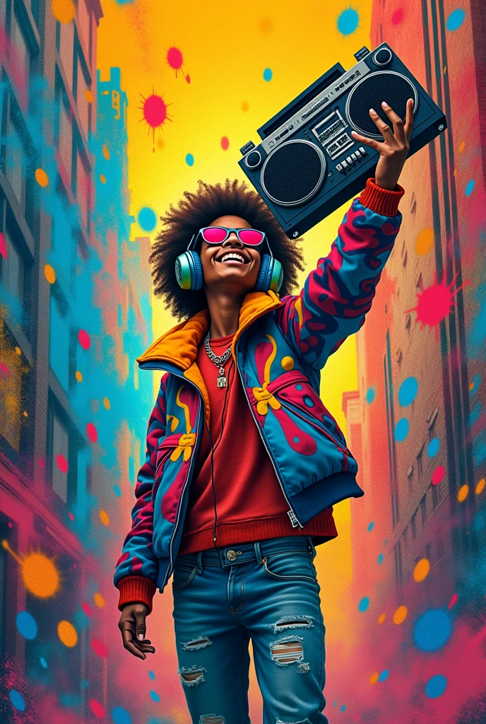 Create a cover for a playlist of REALLY good music
in a street graffiti style as a drawing