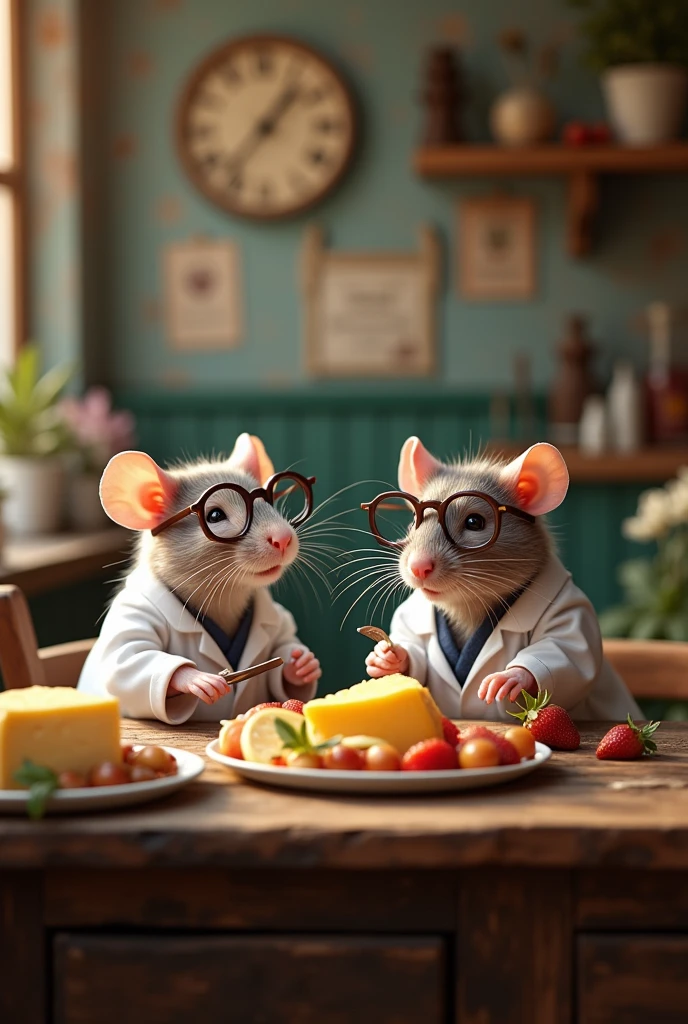 3 doctor rat me khana kha rahi thi