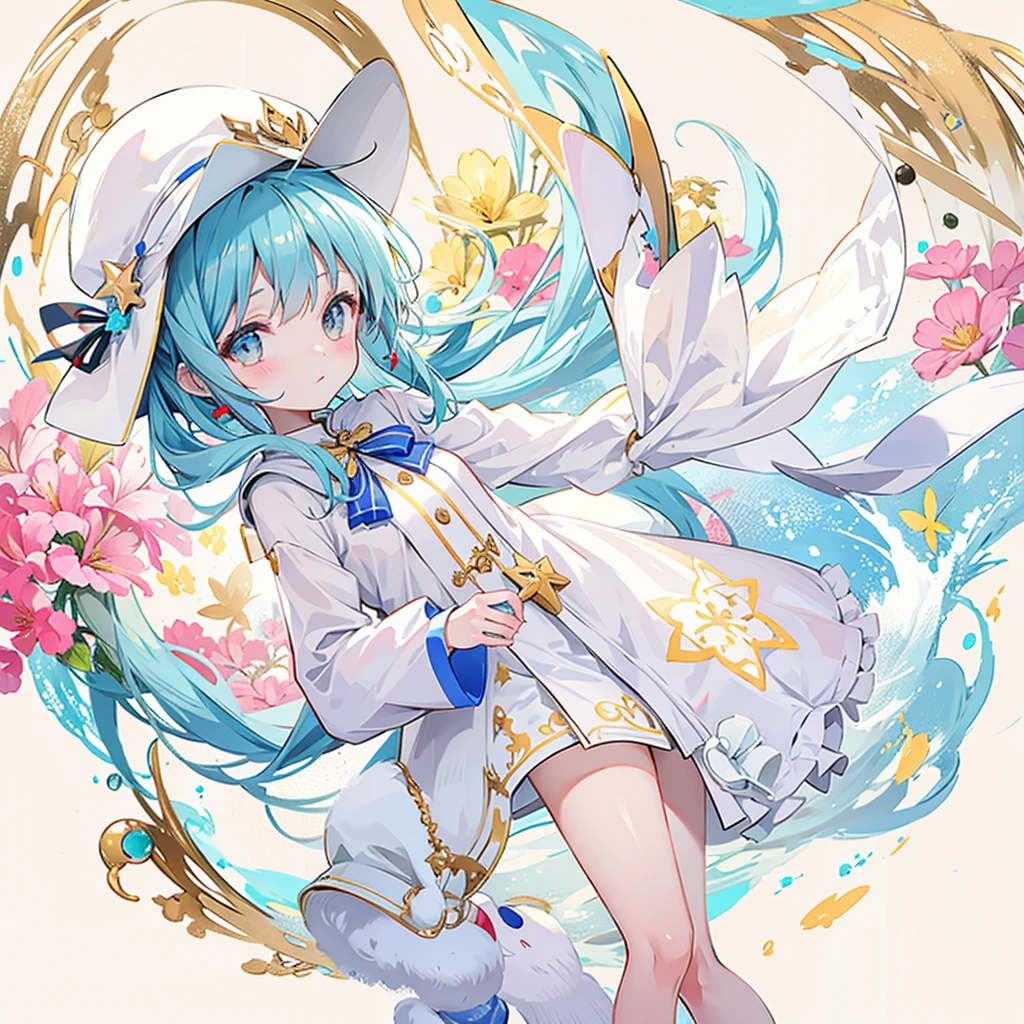 Charm Muscat,personification,Light soft color coat and hat,Sweet girl