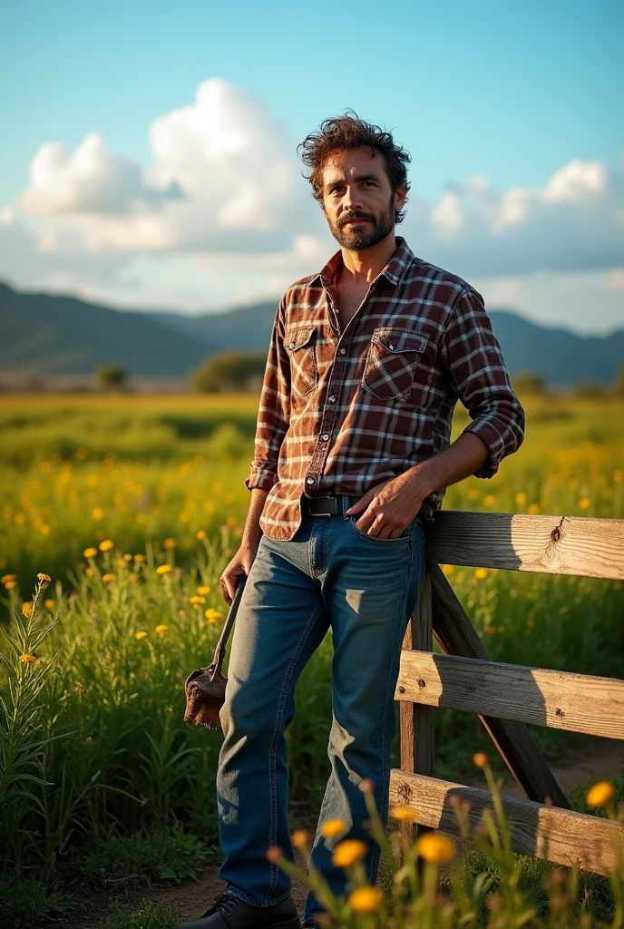 41 year old Brazilian man, who works on the farm