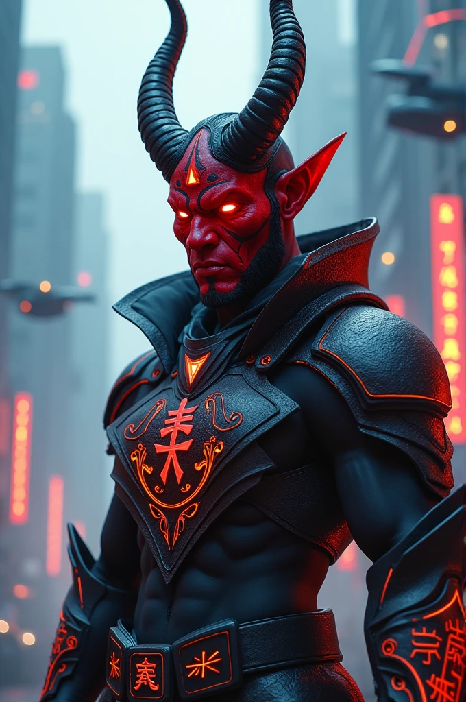 Futuristic Oni Demon Costume