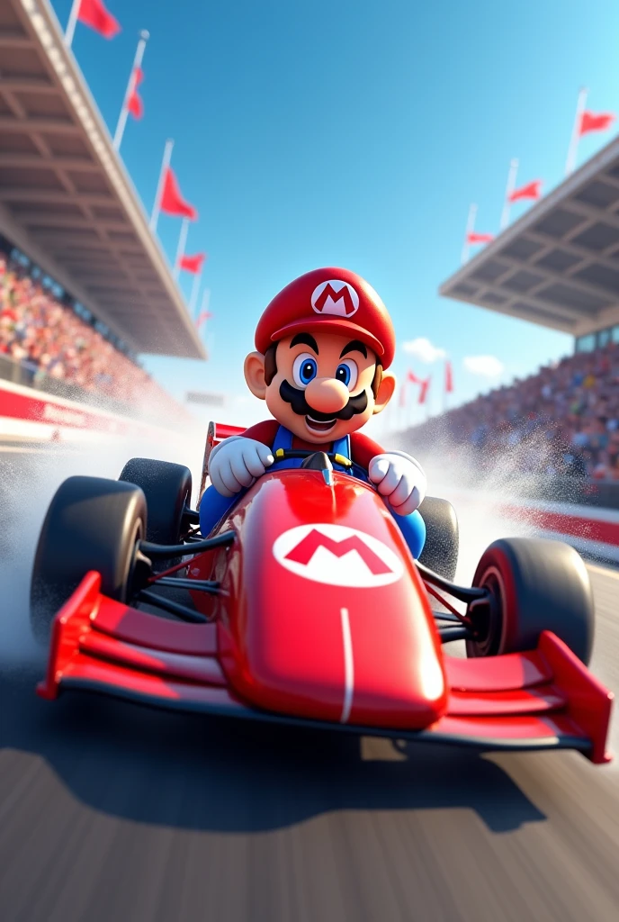 Car photography,Super Mario in an F-1
