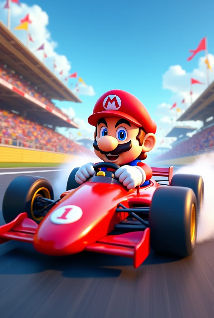 Car photography,Super Mario in an F-1