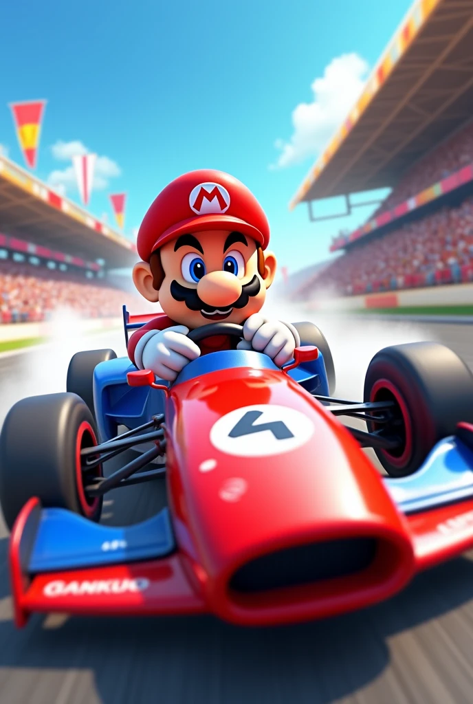 Car photography,Super Mario in an F-1