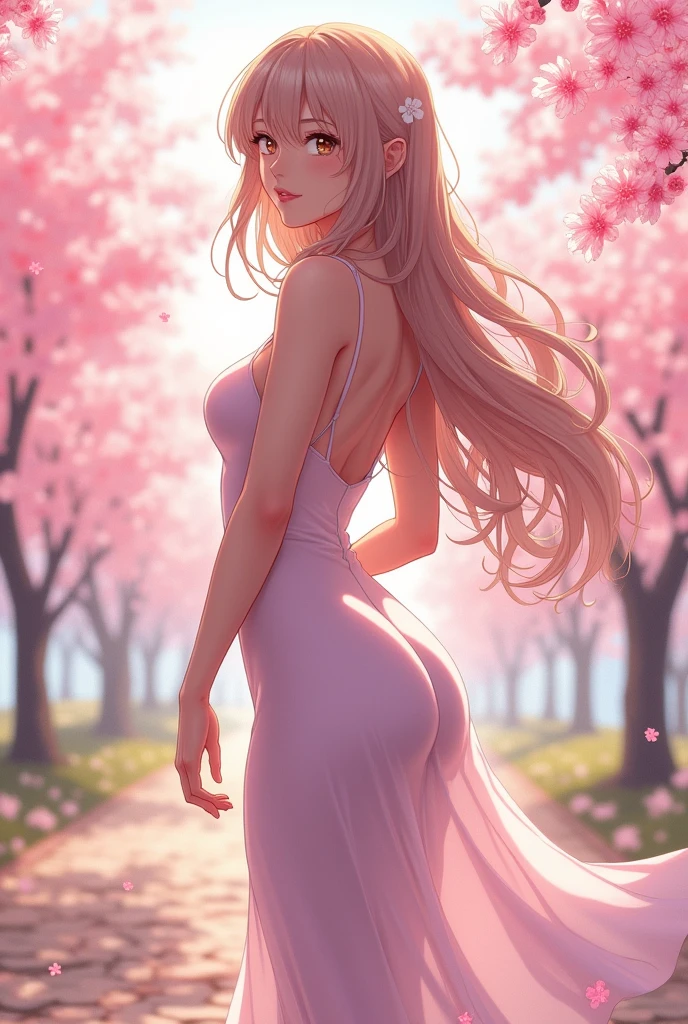 A naked anime woman