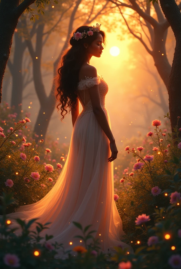 Princess Aurora with dark skin, Naked