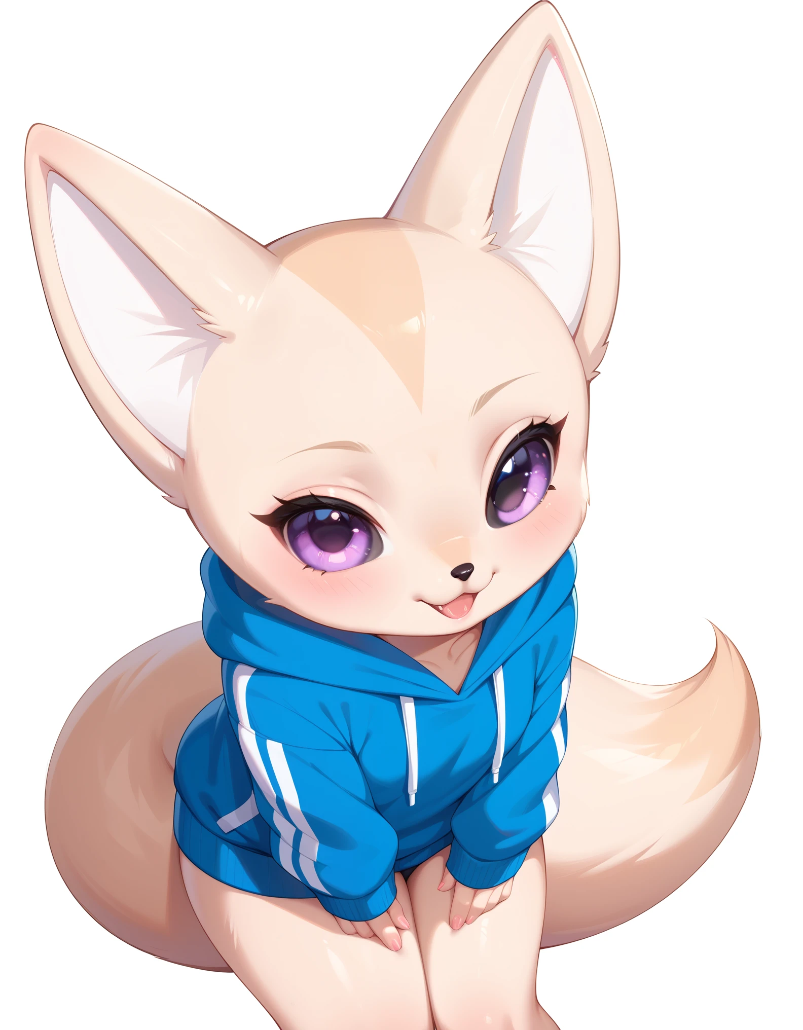 score_9, score_8_up, score_7_up, digital illustration, solo, anthro, (female, 1 female, fenneko), white background, young