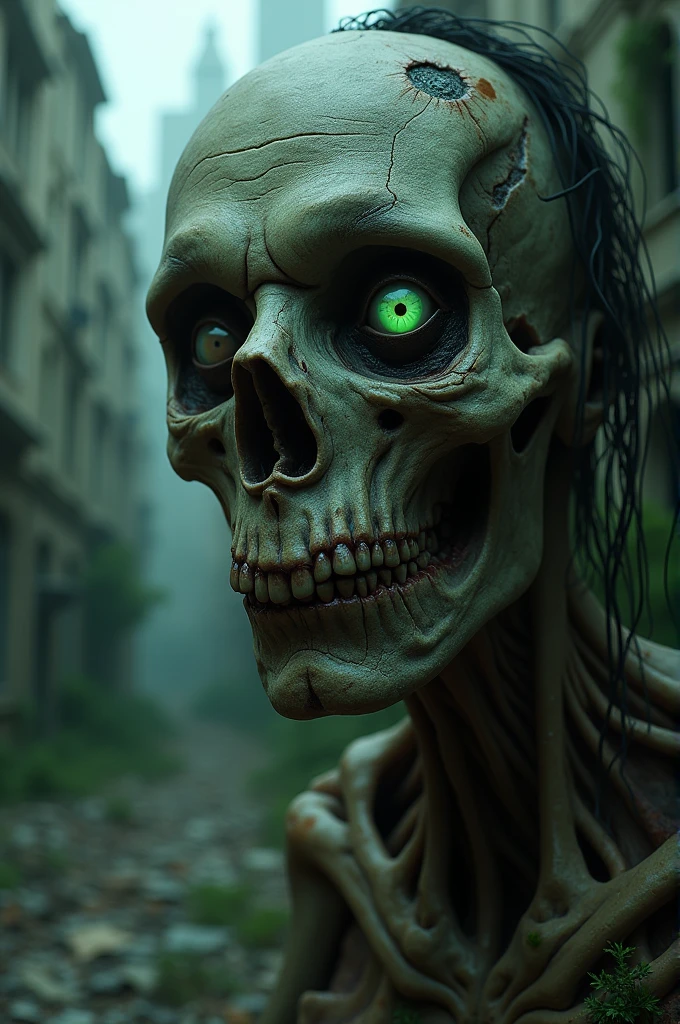 The eye of a zombie