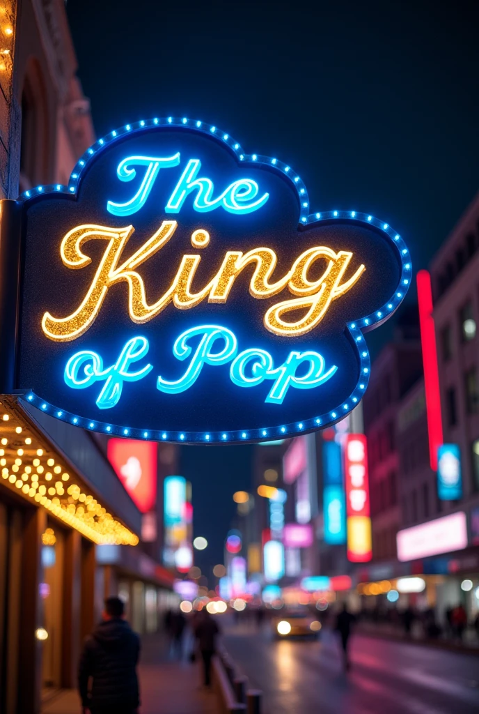 Sign that says the King of Pop