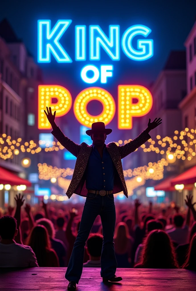 Sign that says the King of Pop