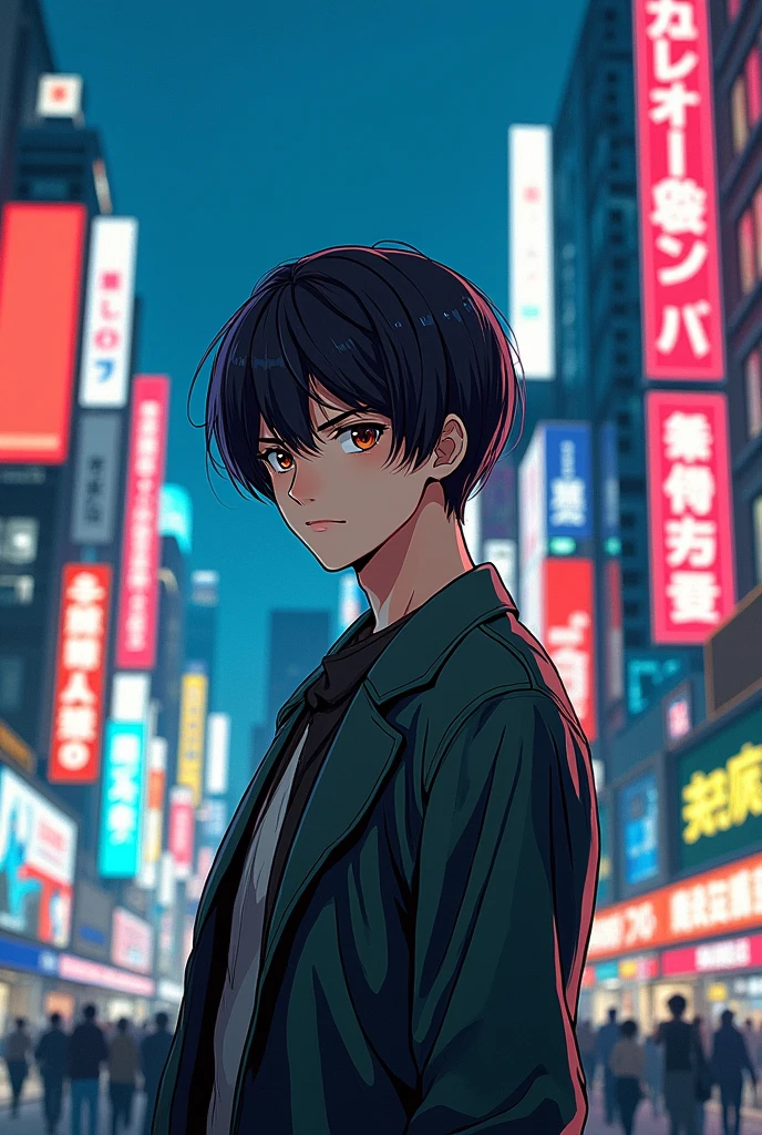 manga  boy tall white skin  hair textured bowl cut face mature Slender eyes 
age 25 
tall 180
thin muscle
