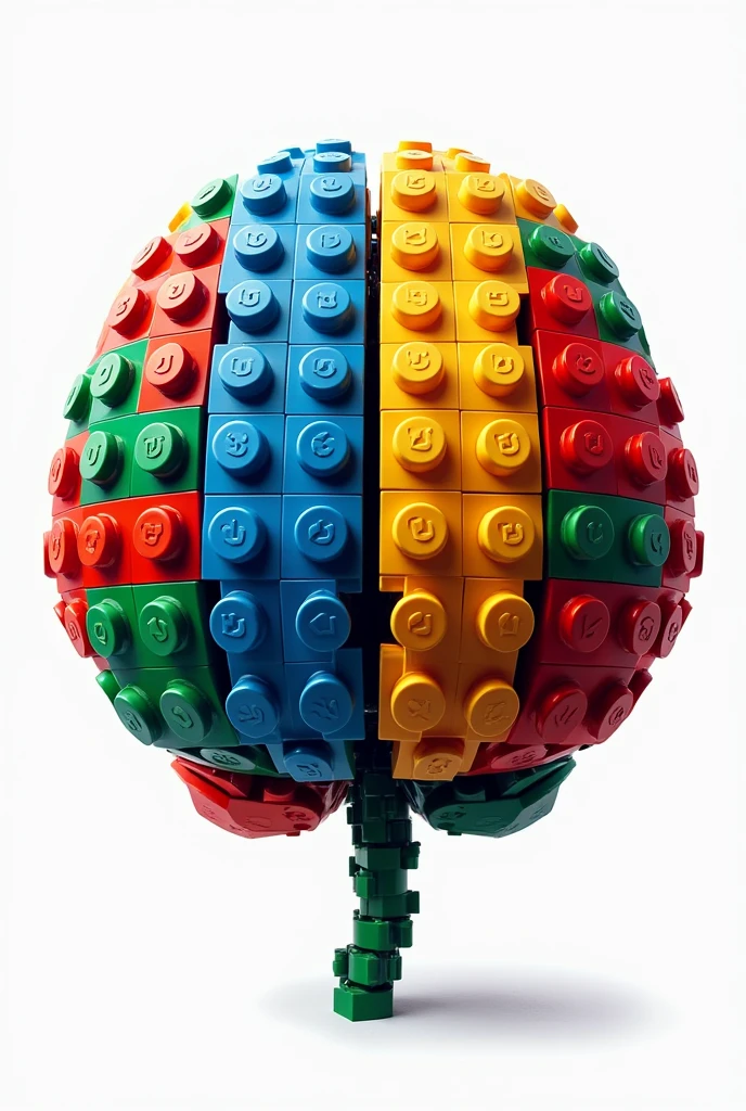 Lego brain without background illustration