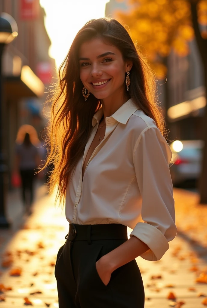 Can you create a beautiful girl that looks really like a real person, also with a good style