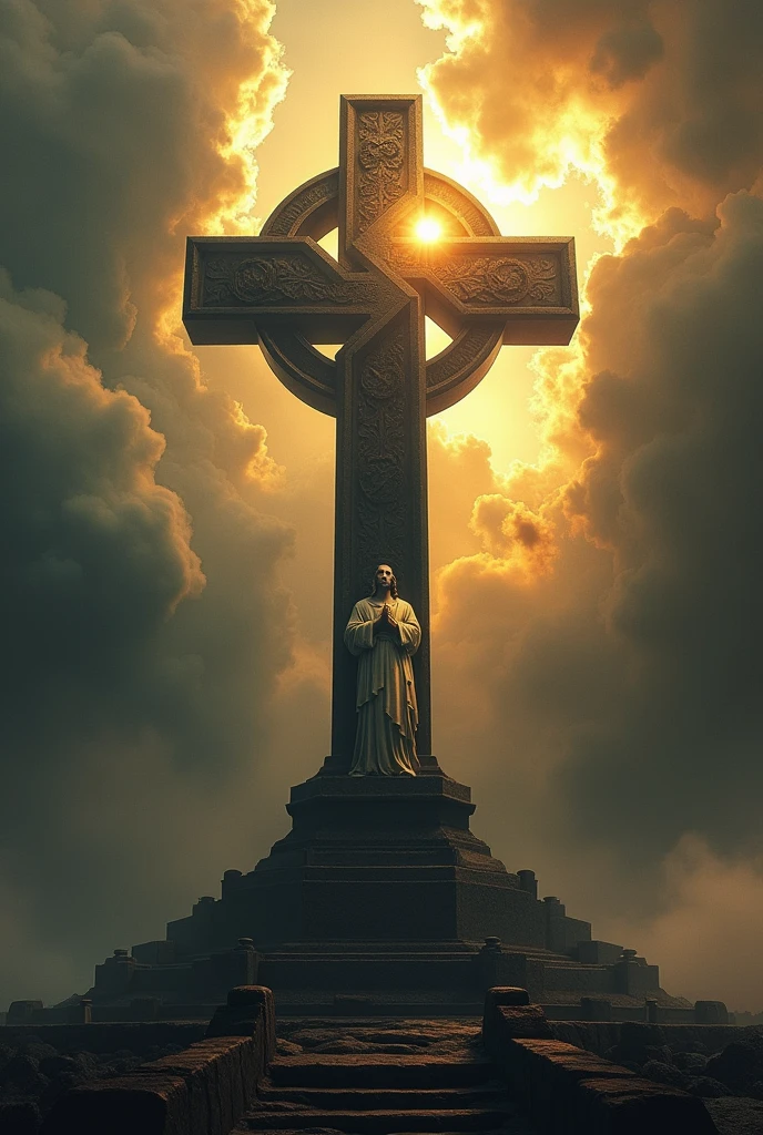 German nazi logo vs jesus christ cross
