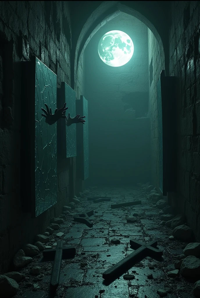real ghosts , real torture, better, master part, best qualityer, high qualiy, extremely detaild (frightful ), best qualityer, Cinematic lighting, sharp focus, photo-realistic, ultra-realistic, 8k, paranormal phenomena, amazing art, gloomy background, nube, upside-down cross, dark sketch, hands coming out of the walls amid the broken mirrors, Desecrated holy relics, Sanctuaries taken over by evil, paranormal phenomena, Reality distorts, time falls apart Chants of blasphemy resound, Where sacrilege never ceases, Portals are open to evil entities, From the depths of darkness, The smell of explosion spreads Prelude to torment, The full moon is a witness to distorted reality, paranormal phenomenon, dark background, paranormal phenomena, incredible art, dark background, cloud, upside down cross, dark outline, hands coming out of the walls amid the broken mirrors, Sacred relics desecrated, Shrines taken over by evil, Paranormal phenomena, Reality distorts, time falls apart Chants of blasphemy resound, Where sacrilege never ceases, Portals are open to evil entities, From the depths of darkness, The smell of explosion spreads Prelude to torment, The full moon is witness To distorted reality, Paranormal phenomenon, dark background