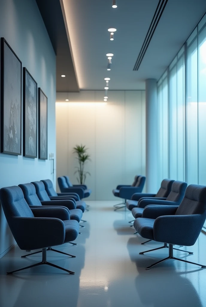Generate an image with the text "Waiting Area" to use as a profile picture for my professional page