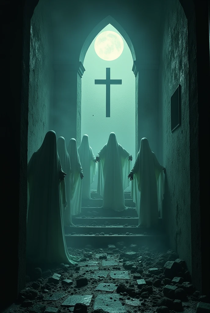 real ghosts , real torture, better, master part, best qualityer, high qualiy, extremely detaild (frightful ), best qualityer, Cinematic lighting, sharp focus, photo-realistic, ultra-realistic, 8k, paranormal phenomena, amazing art, gloomy background, nube, upside-down cross, dark sketch, hands coming out of the walls amid the broken mirrors, Desecrated holy relics, Sanctuaries taken over by evil, paranormal phenomena, Reality distorts, time falls apart Chants of blasphemy resound, Where sacrilege never ceases, Portals are open to evil entities, From the depths of darkness, The smell of explosion spreads Prelude to torment, The full moon is a witness to distorted reality, paranormal phenomenon, dark background, paranormal phenomena, incredible art, dark background, cloud, upside down cross, dark outline, hands coming out of the walls amid the broken mirrors, Sacred relics desecrated, Shrines taken over by evil, Paranormal phenomena, Reality distorts, time falls apart Chants of blasphemy resound, Where sacrilege never ceases, Portals are open to evil entities, From the depths of darkness, The smell of explosion spreads Prelude to torment, The full moon is witness To distorted reality, Paranormal phenomenon, dark background