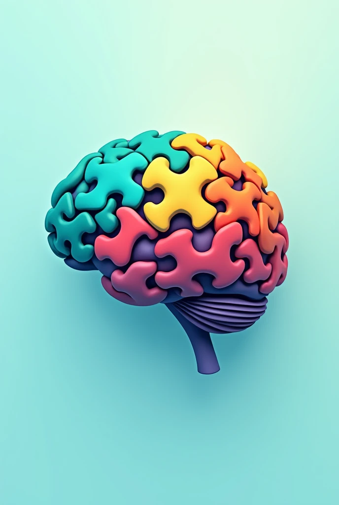 Brain puzzle logo