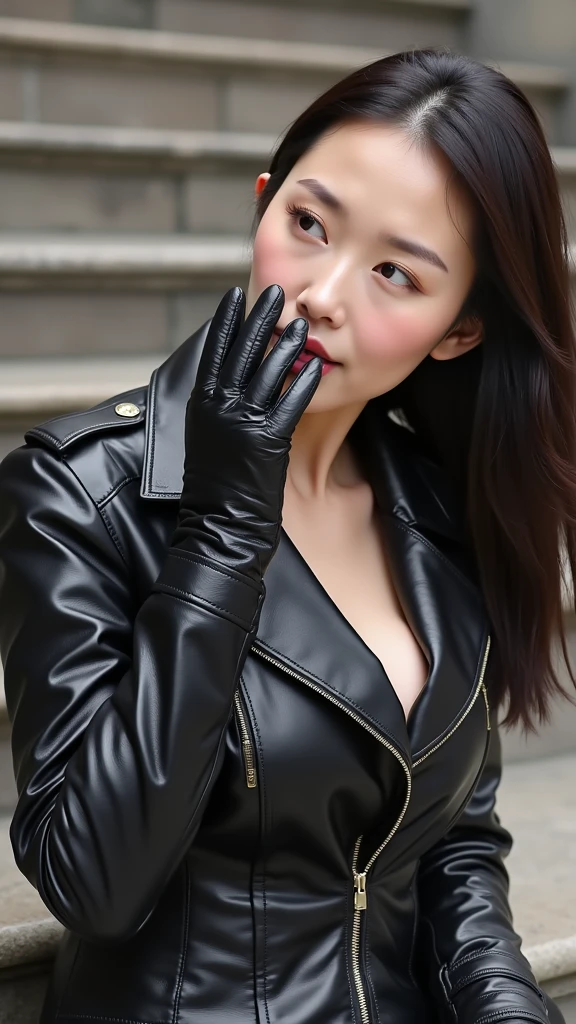 (1990s amateur futanari 2 Korean female actress wearing hyper-realistic black leather trench long coat and 4K hyper-realistic black leather gloves handjob photograph:5.0), (1990s an artistic representation of 49-year-old Korean fashion model actress wearing hyper-realistic black leather long gloves and double trench long coats full body:5.0 and A housewife cumshots profusely with a long black leather glove, cumshots in the face with a long black leather glove, teases her pussy with a long black leather glove with a smile, and squirts housewife with toy penis resting on her face:3.2), nice big female futanari cock,(Lots of with long black leather gloves and facial with super long black leather gloved-housewife), (4K hyper-realistic black leather long gloves fellatio housewife-cumshot over, 4K hyper-realistic black leather long gloves cum over, 4K hyper-realistic black leather long gloves cum over on housewife-face, (4K hyper-realistic black leather long gloves cum over in mouth, thick cocks), 4K hyper-realistic black leather long gloves cumshot, her hyper-realistic black leather long gloves and hyper-realistic black leather trench long coat full body:5.0, technicolor film, film grain, 1990s, pleasure, playful smile, 4K hyper-realistic black leather double trench long coats, 4K hyper-realistic black leather long gloves cum over on futanari tongue:5.0, hyper-realistic black leather long gloves and lots of cum over on face, Here is she strokes her futanari cock with cum shot over hyper-realistic black leather long gloves-housewife.