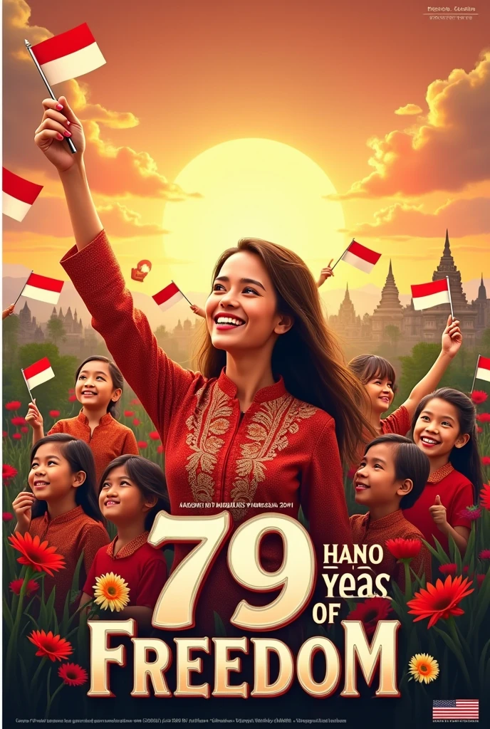 79 years of Indonesian Independence poster