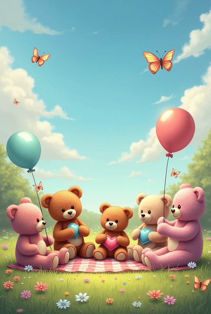 Draw 100 teddy bears
