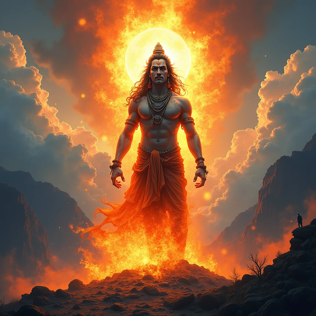 God mahadev on fire