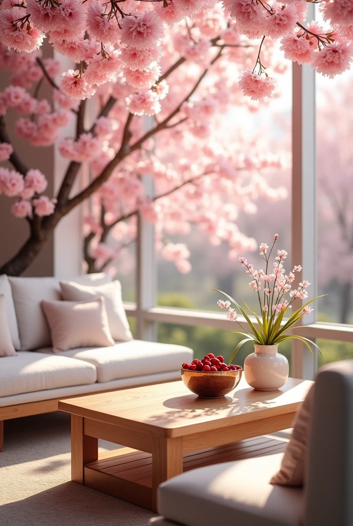 Generate a photo with the text that says "Cherry Waiting Area" for my professional page profile picture