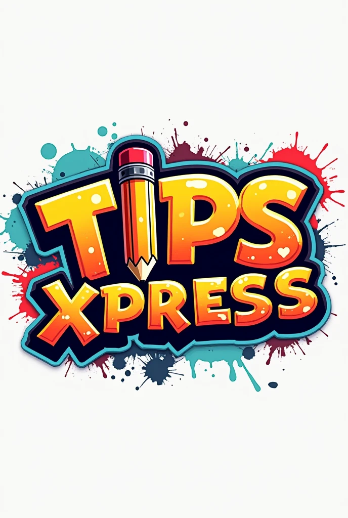 MAKE ME A LOGO THAT SAYS “TIPS XPRESS” WITH A NICE FONT, IT CAN BE A GRAFFITI FONT AND REPLACE THE LETTER I WITH A PENCIL, MAKE IT A PNG LOGO