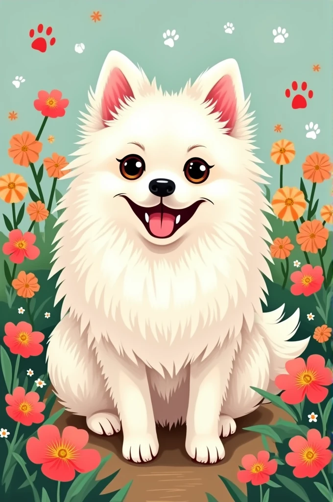 Create German Spitz images for shirt prints