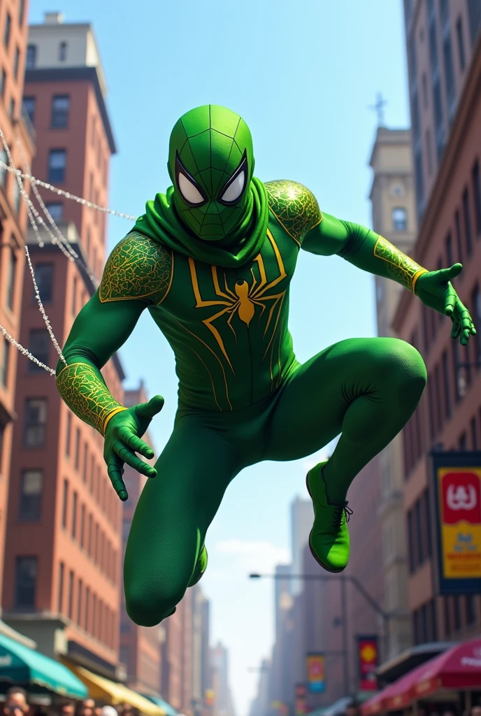 spiderman hijau karena dia muslim