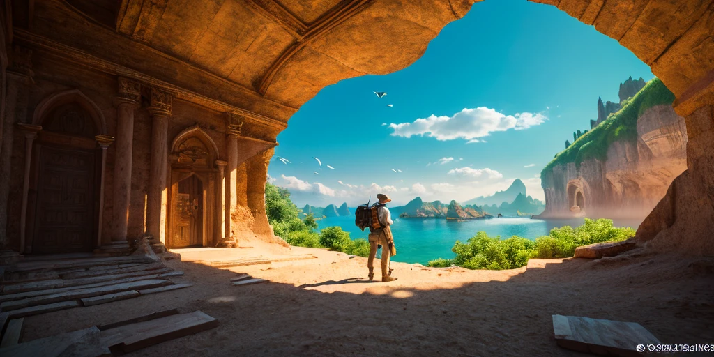 create 16:9 image in 8k and 3D Welcome, explorers! Today, we will embark on a fascinating journey through a land of contrasts and riches