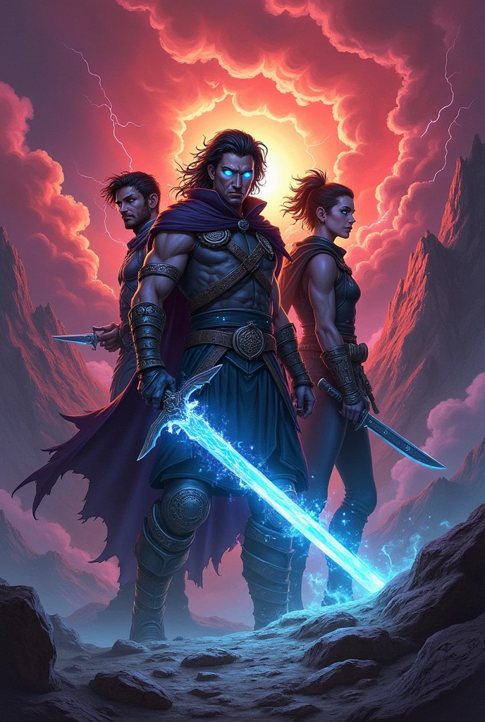 Generate the cover art for A Great Chaos by Ken Carson featuring different characters 