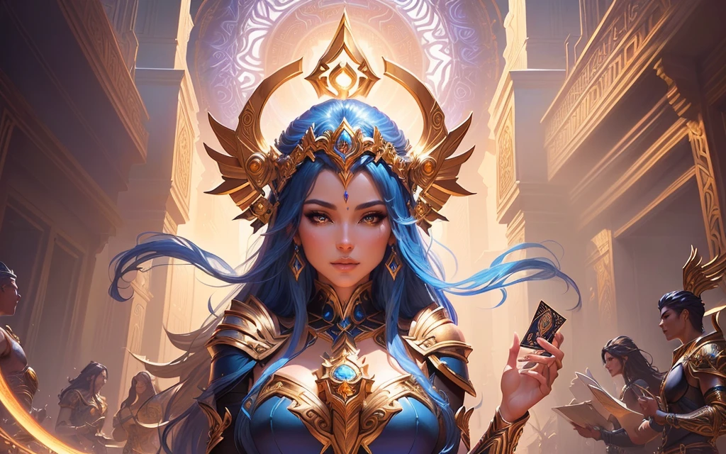 gorgeous goddess of leo, fantasy card game art, extremely detailed goddess shot, magic the gathering sorceress, style ivan talavera and artgerm, concept art | artgerm, kaladesh concept art. mechanical, artgerm detailed